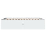 vidaXL Cadre de lit sans matelas blanc 120x190 cm