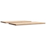 vidaXL Dessus de table 2 Pièces 80x40x2 5cm rectangulaire bois pin massif