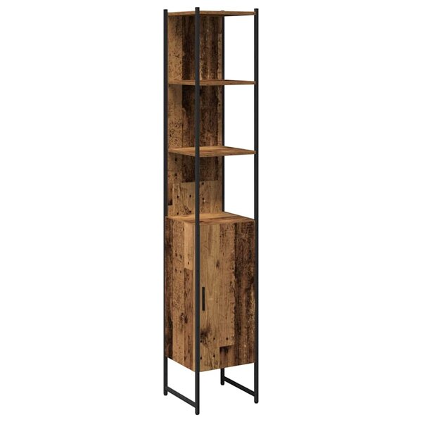 vidaXL Cabinet de salle de bain Bois ancien 33 x 33 x 185 5 cm