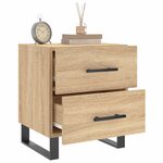 vidaXL Table de chevet chêne sonoma 40x35x47 5 cm bois d’ingénierie