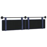 vidaXL Tête de lit suspendue Bleu police Velours