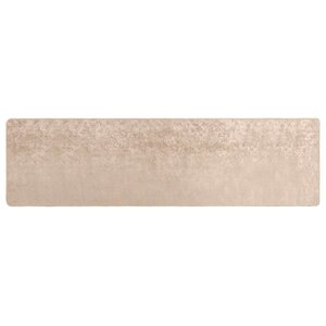 vidaXL Coureur de Tapis MARSA Beige 100 x 400 cm Polyester et PVC
