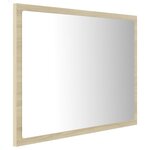Miroir led de salle de bain 60 x 8 5 x 37 cm acrylique chêne 02_0006962