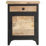 vidaXL Table de chevet 40x30x50 cm Bois de manguier massif