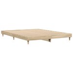 vidaXL Cadre de lit sans matelas chêne sonoma 160x200 cm