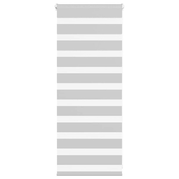 vidaXL Store zèbre gris clair largeur du tissu 55 9 cm polyester