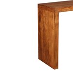 vidaXL Table console Bois massif avec finition miel 110x40x76 cm