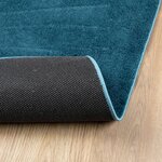 vidaXL Tapis OVIEDO à poils courts turquoise 80x250 cm