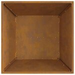 vidaXL Braise Marron 60 x 60 x 30 cm Acier