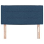 Tête de lit design lignes bleues 100 cm en tissu