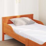 vidaXL Cadre de lit Marron cire 80 x 200 cm Bois massif en pin