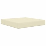 vidaXL Coussin de canapé d'extérieur Polyester Crème 60 x 60 cm
