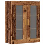 vidaXL Armoire murale suspendue vieux bois 69 5x34x90 cm