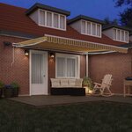 vidaXL Auvent Rétractable avec Multicolore 450 ×300 cm tissu