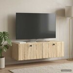 vidaXL Meuble TV mural 98 x 41 x 30 cm Chêne Sonoma Bois d'ingénierie