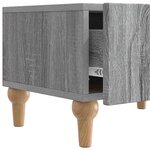 vidaXL Meuble TV Sonoma gris 147 x 34 5 x 30 cm Bois d'ingénierie