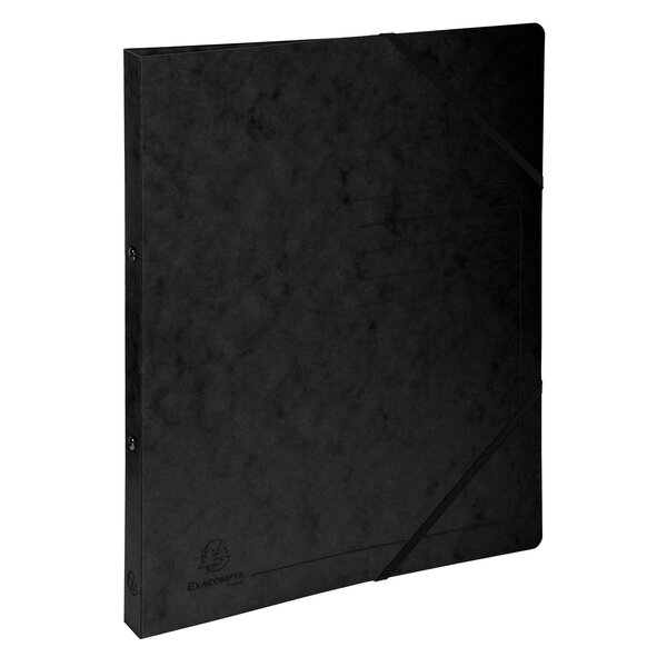 Classeur 2 Anneaux 15mm Carte Lustrée Imprimée - A4 - Noir - X 10 - Exacompta