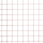 vidaXL Grillage Acier avec revêtement en PVC 25x1 5 m Rouge