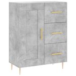 vidaXL Buffet haut Gris béton 69 5x34x180 cm Bois d'ingénierie