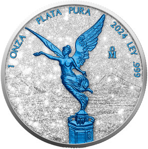 Monnaie LIBERTAD Diamond Dust Ice 1 Oz Argent Mexico 2024 (PRÉCOMMANDE)