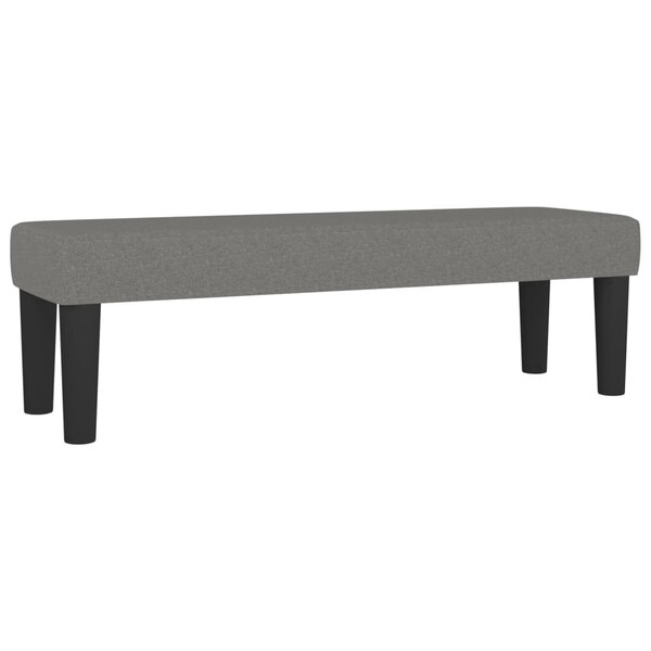vidaXL Banc Gris foncé 100x30x30 cm Tissu