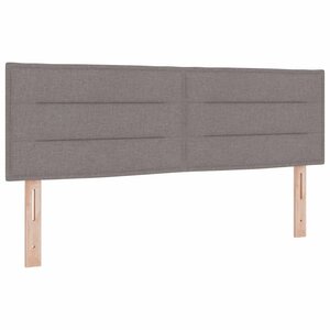 vidaXL Tête de lit Taupe tissu