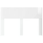 vidaXL Tête de lit Blanc brillant PB