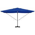 vidaXL Parasol déporté bleu azur Housse en polyester Grand