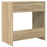 vidaXL Bureau d'ordinateur Chêne Sonoma Bois d'ingénierie Compact