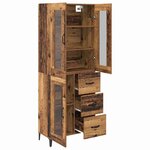 vidaXL Haut Armoire Bois Ancien 69 5 x 34 x 180 cm Bois d'ingénierie