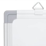 vidaXL Tableau blanc magnétique pliable 200x50x1 7 cm aluminium