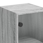 vidaXL Armoire murale avec portes en verre sonoma gris 35x37x68 5 cm