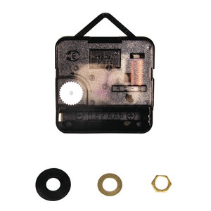 Mouvement d'horlogerie quartz  7 6mm ø  axe de 20mm  assemblé  1 pce.