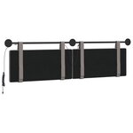vidaXL Tête de lit suspendue Taupe Tissu