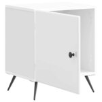 vidaXL Cabinet de chevet Blanc brillant 43 x 34 5 x 50 cm