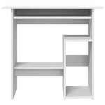 vidaXL Bureau Blanc 80x45x74 cm Bois d’ingénierie