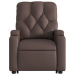 vidaXL Fauteuil inclinable marron similicuir