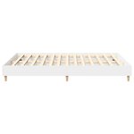 vidaXL Cadre de lit sans matelas blanc 140x200 cm bois d'ingénierie