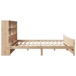vidaXL Lit bibliothèque sans matelas 180x200 cm bois massif de pin