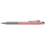 Portemine Faber-Castell Apollo - Ligne 0 5 mm - Prise en main ergonomique - Gomme intégrée - Couleur rose du corps