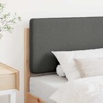 vidaXL Tête de lit capitonnée Marron et gris clair 80 cm Pin massif