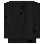 vidaXL Meuble TV Noir 80x35x40 5 cm Bois de pin massif