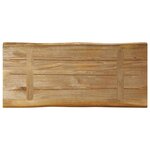 vidaXL Dessus de table bord vivant 80x40x3 8 cm bois de manguier brut