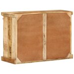 vidaXL Buffet 80x30x55 cm bois de manguier brut massif