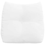 vidaXL Coussin de Dos Blanc 45 x 24 x 50 cm tissu