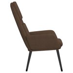 vidaXL Chaise de relaxation Marron Tissu