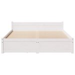 vidaXL Cadre de lit sans matelas blanc 120x190 cm bois de pin massif