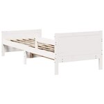 vidaXL Lit extensible pour enfants Other Blanc 80 x 130 / 165 / 200 cm