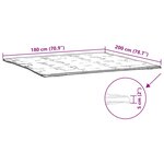 vidaXL Protège-matelas blanc 180x200 cm