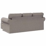 vidaXL Canapé Taupe 195 x 138 x 80 cm tissu